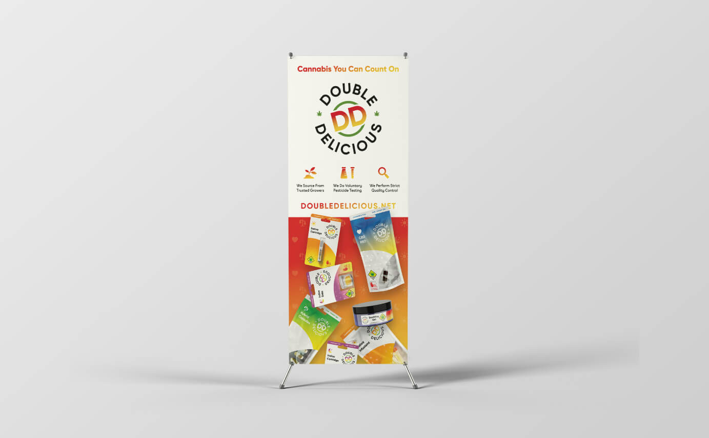 Double Delicious Cannabis Branding - Banner