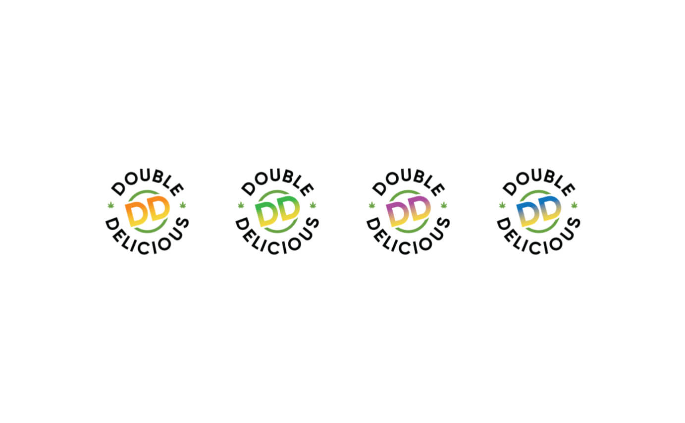 Double Delicious Cannabis Branding - Logo Variations