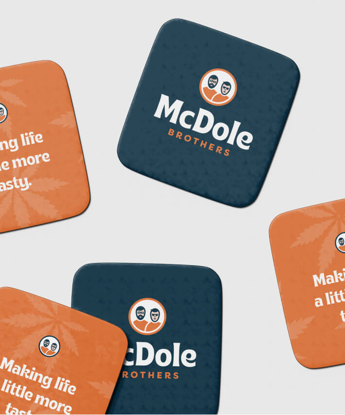 Mcdole Brothers Cannabis Branding - Coasters