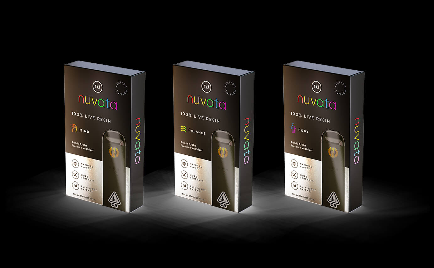 Nuvata Cannabis Vaporizer Packaging Design - Live Resin Packaging