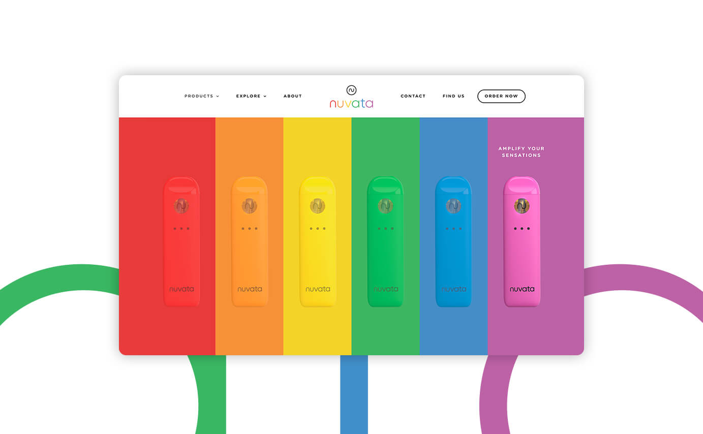 Nuvata Cannabis Vaporizer Web Design - Select A Product