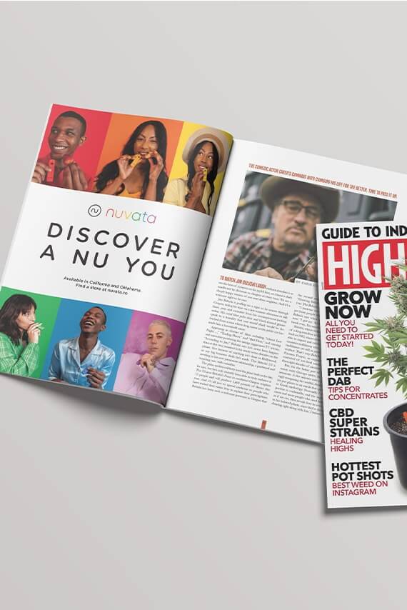 Nuvata Cannabis Marketing Design for High Times