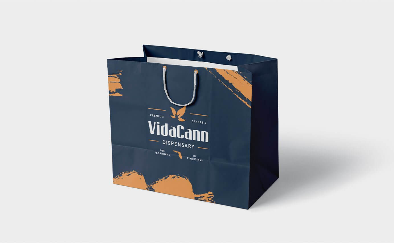 VidaCann Dispensary Branding - Shopping Bag