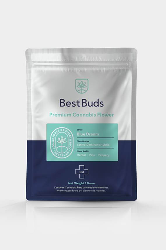 Best Buds Cannabis Dispensary Branding - Mylar Bag Design