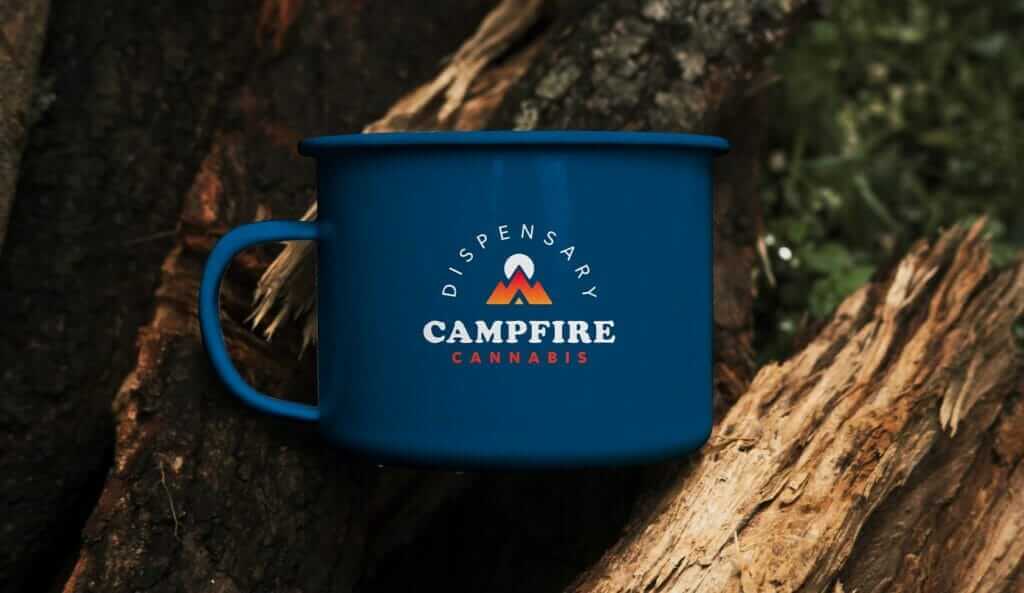 Campfire Cannabis Dispensary Branding - Mug & Merchandise Design