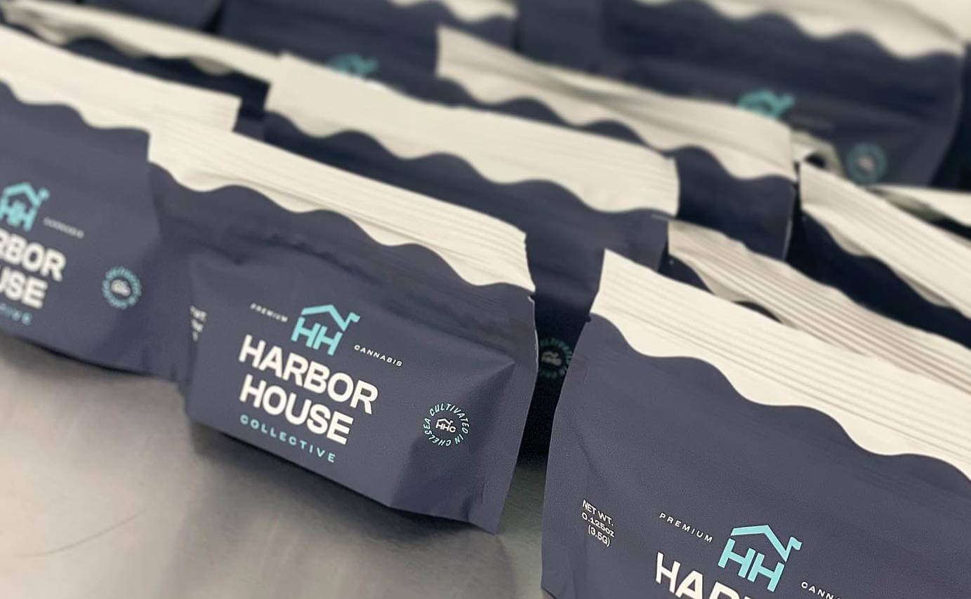 Harbor House Cannabis Packaging Design - Mylar Bags