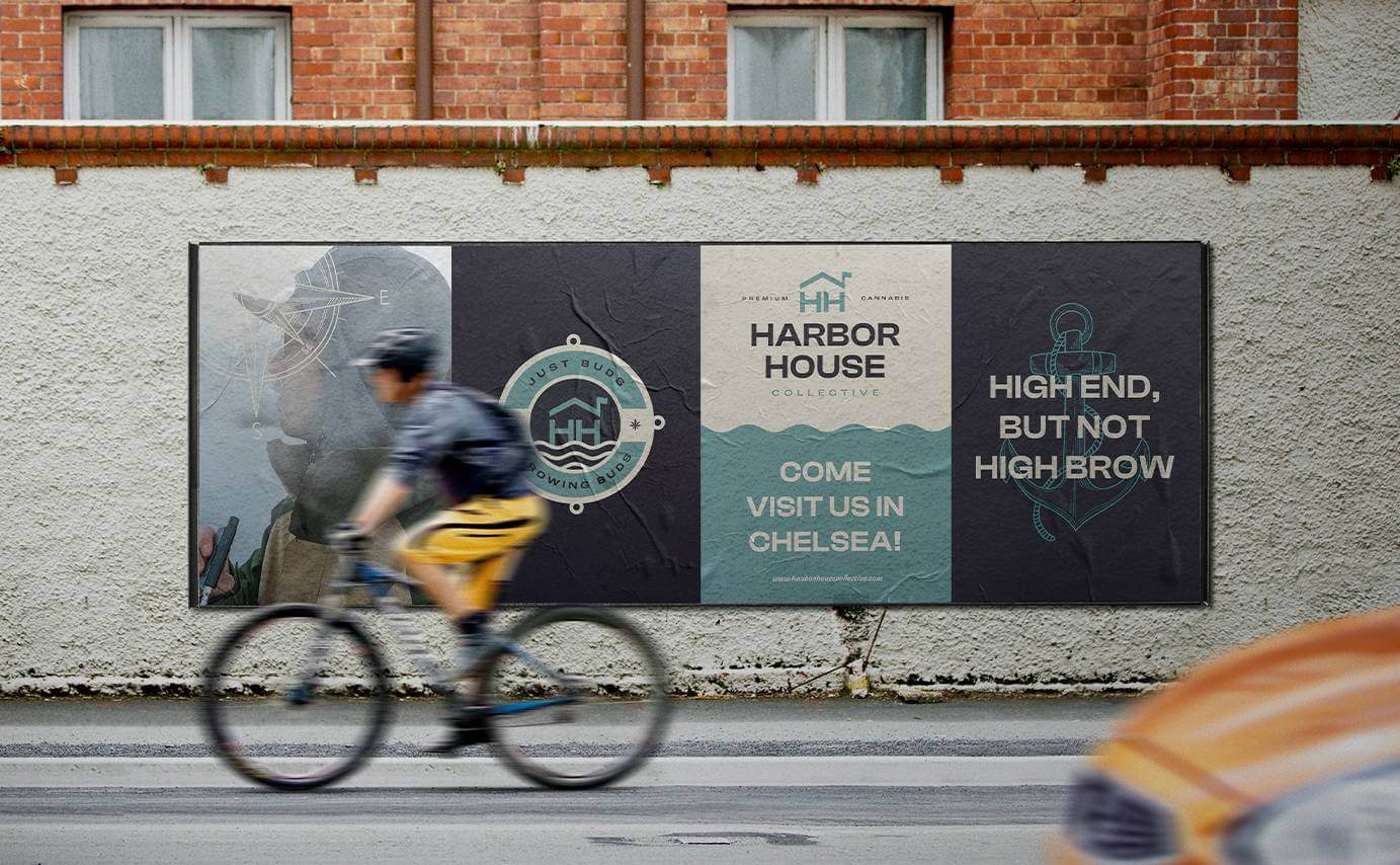 Harbor House Cannabis Dispensary Branding - Marketing Poster Design