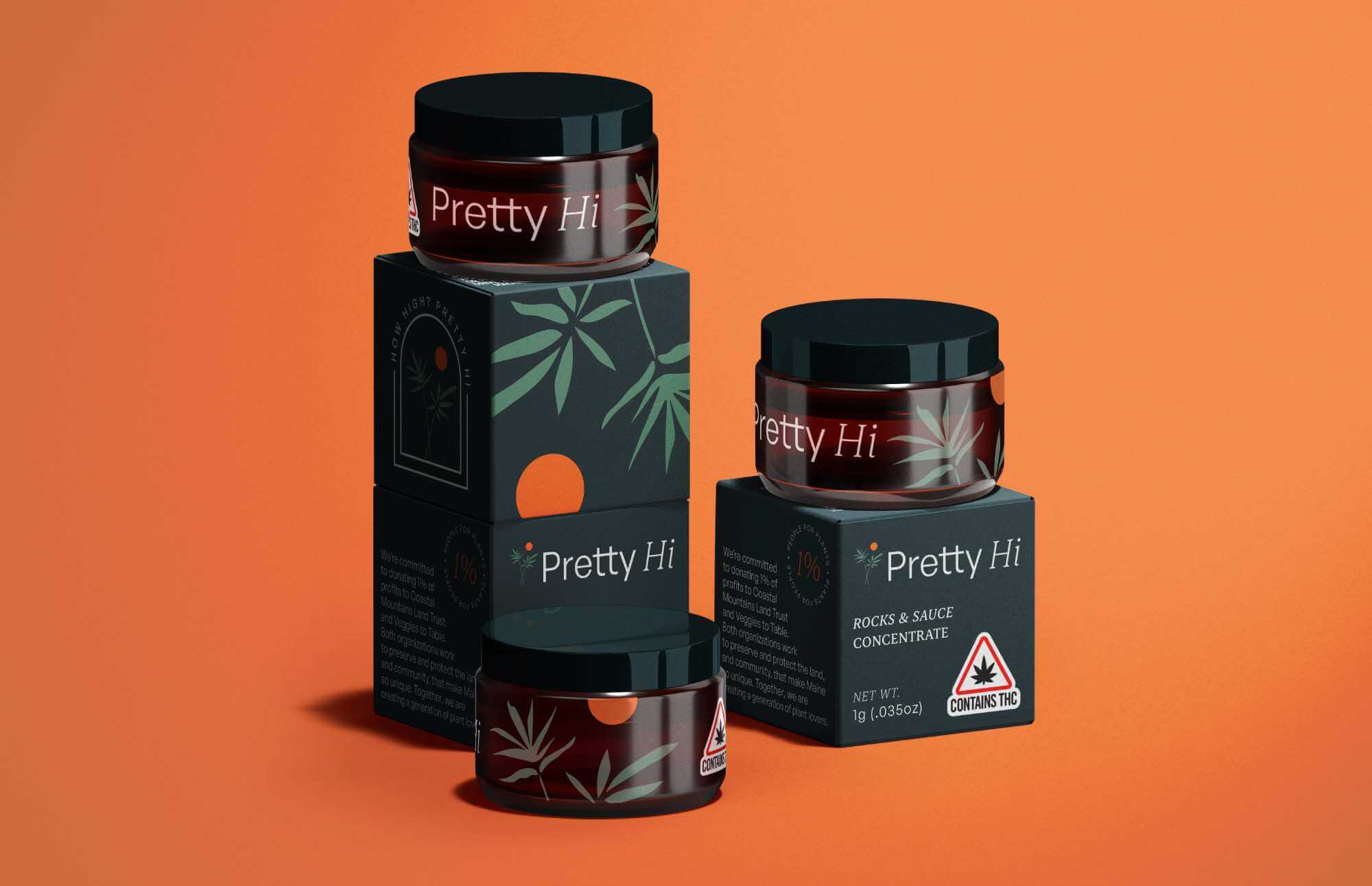 Cannabis Packaging Design for Pretty Hi