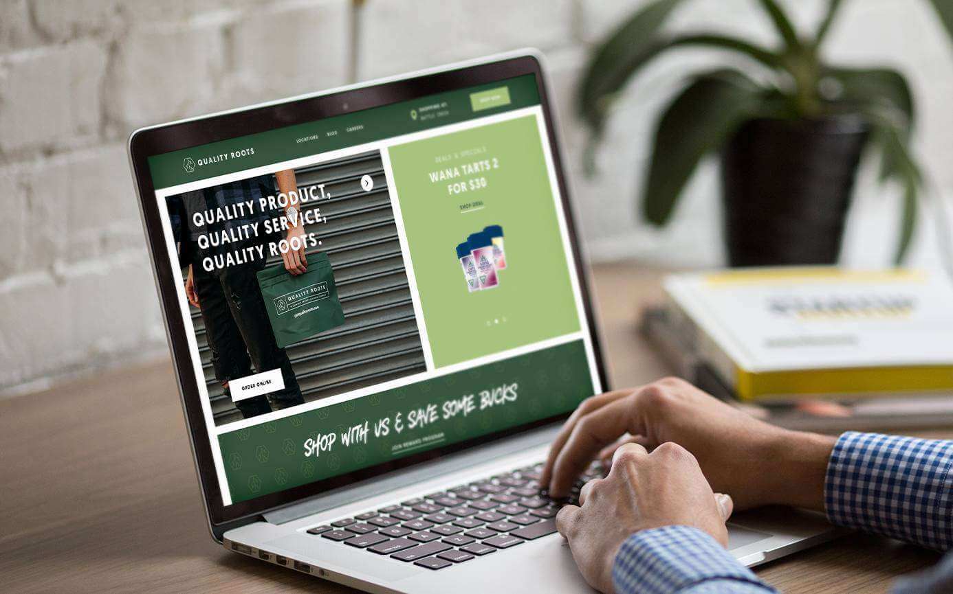 Quality Roots Dispensary Website Design