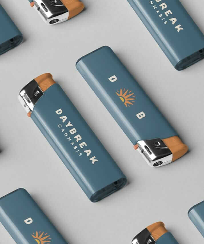 Daybreak Cannabis Branding - Lighter Design