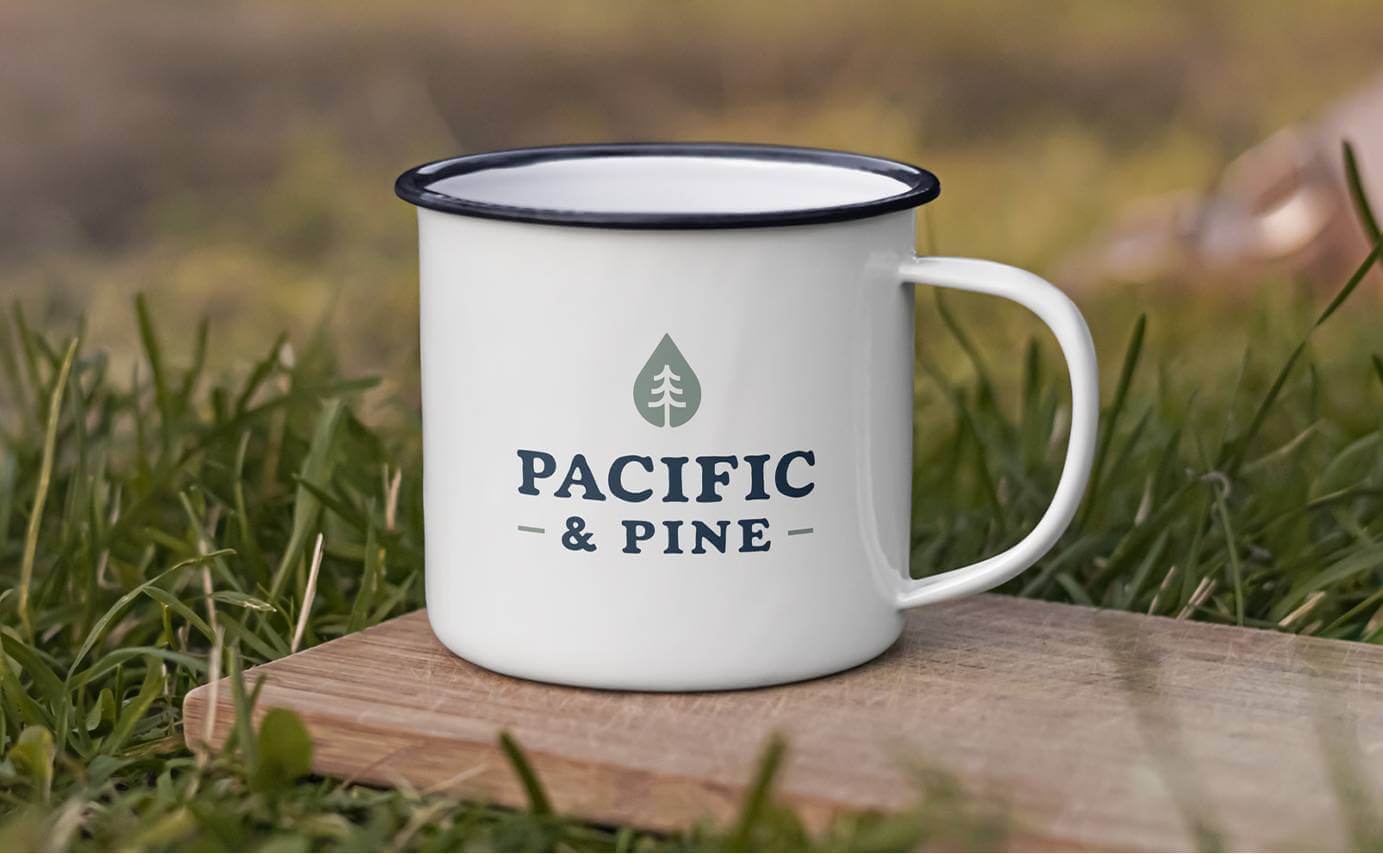 Pacific & Pine Cannabis Branding - Mug Design