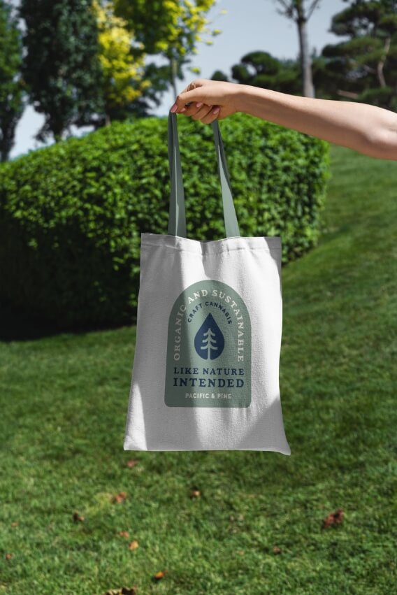 Pacific & Pine Cannabis Merchandise Design Bag