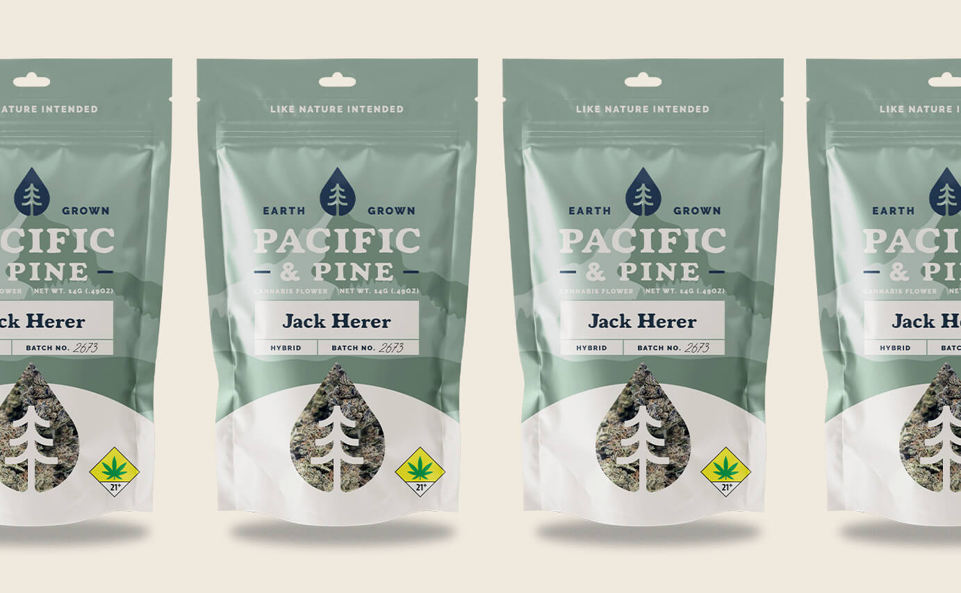 Pacific and Pine Cannabis Packaging Design - Jack Herer