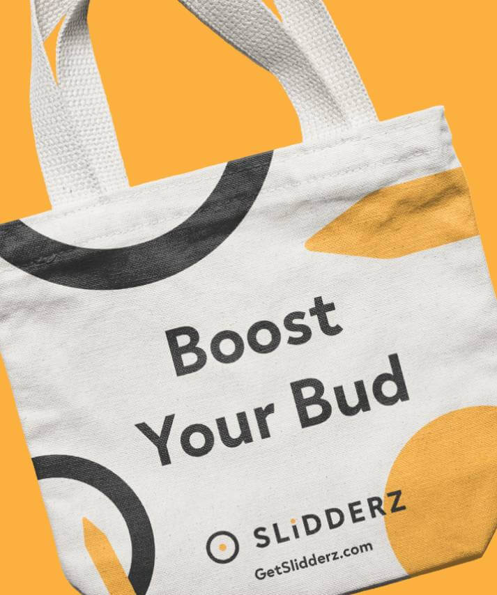 Slidderz Cannabis Branding - Tote Bag Design