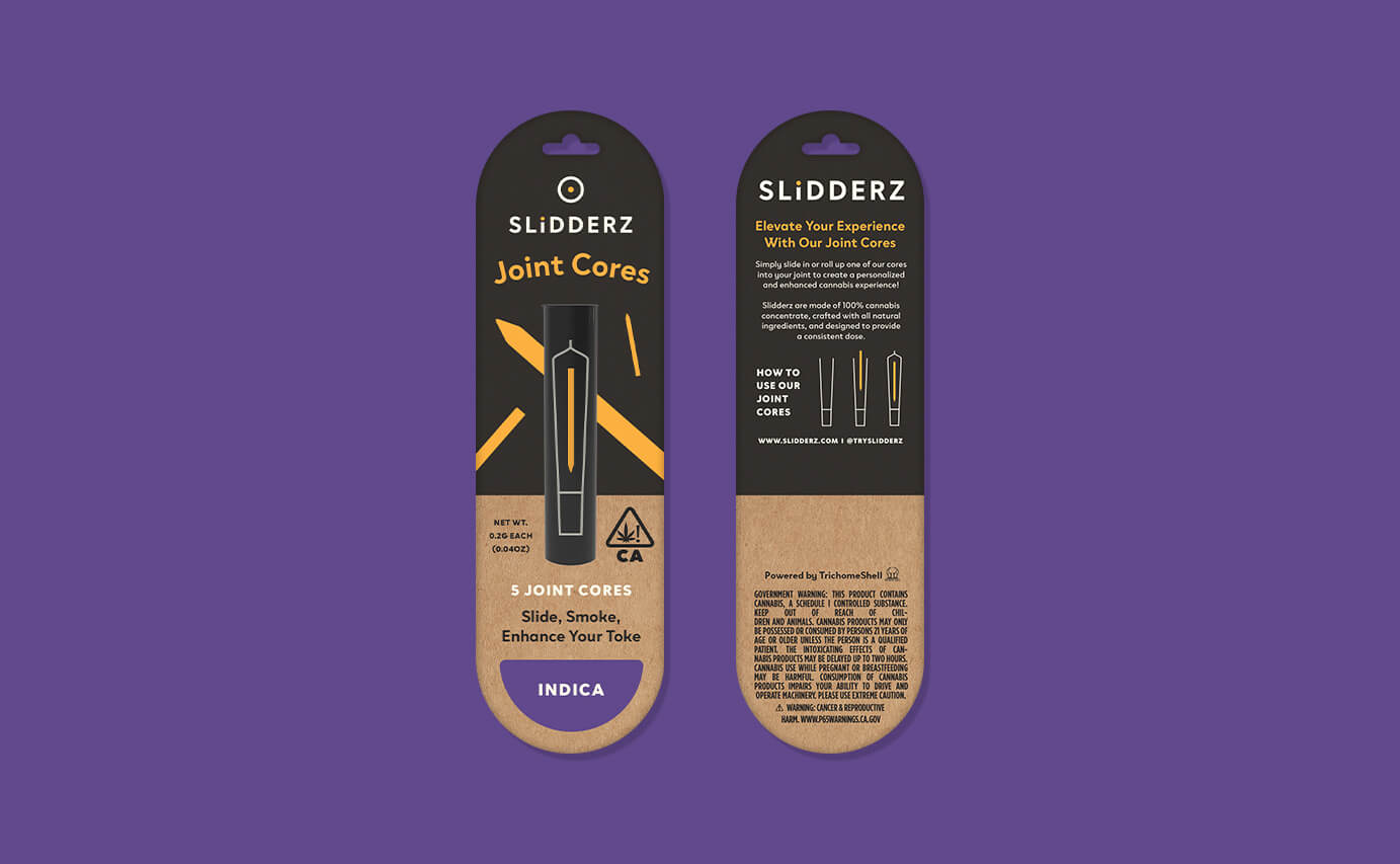 Slidderz Cannabis Packaging Design - Indica