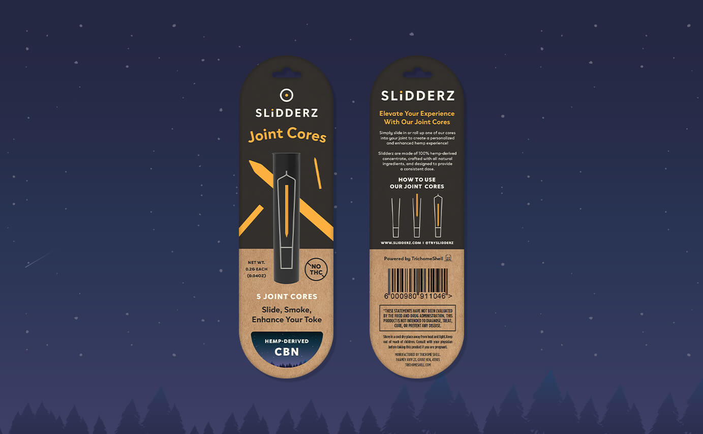 Slidderz Cannabis Packaging Design - Hemp Derived CBN