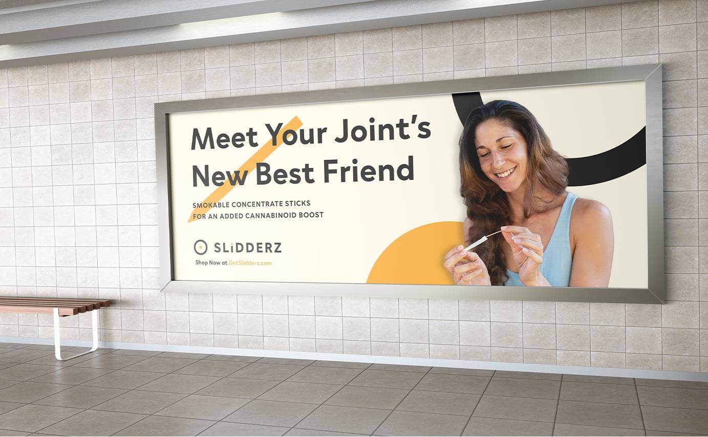 Slidderz Cannabis Advertising - Billboard Design