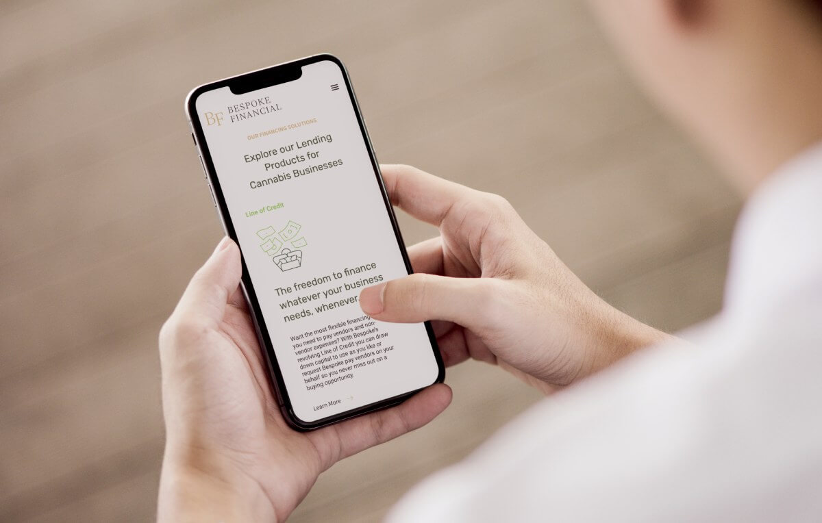 Bespoke Financial Website Design - Mobile