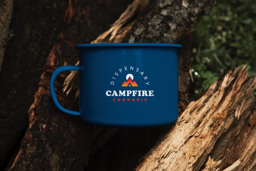 Campfire Cannabis Dispensary Merchandise Design - Mug & Cup