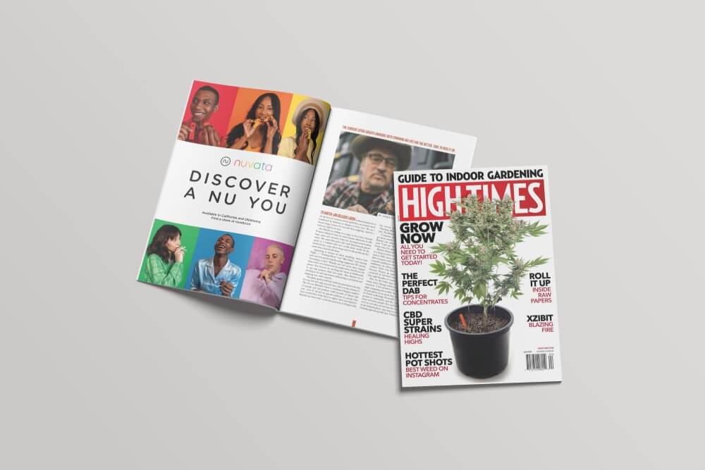 Nuvata Cannabis Marketing Design for High Times