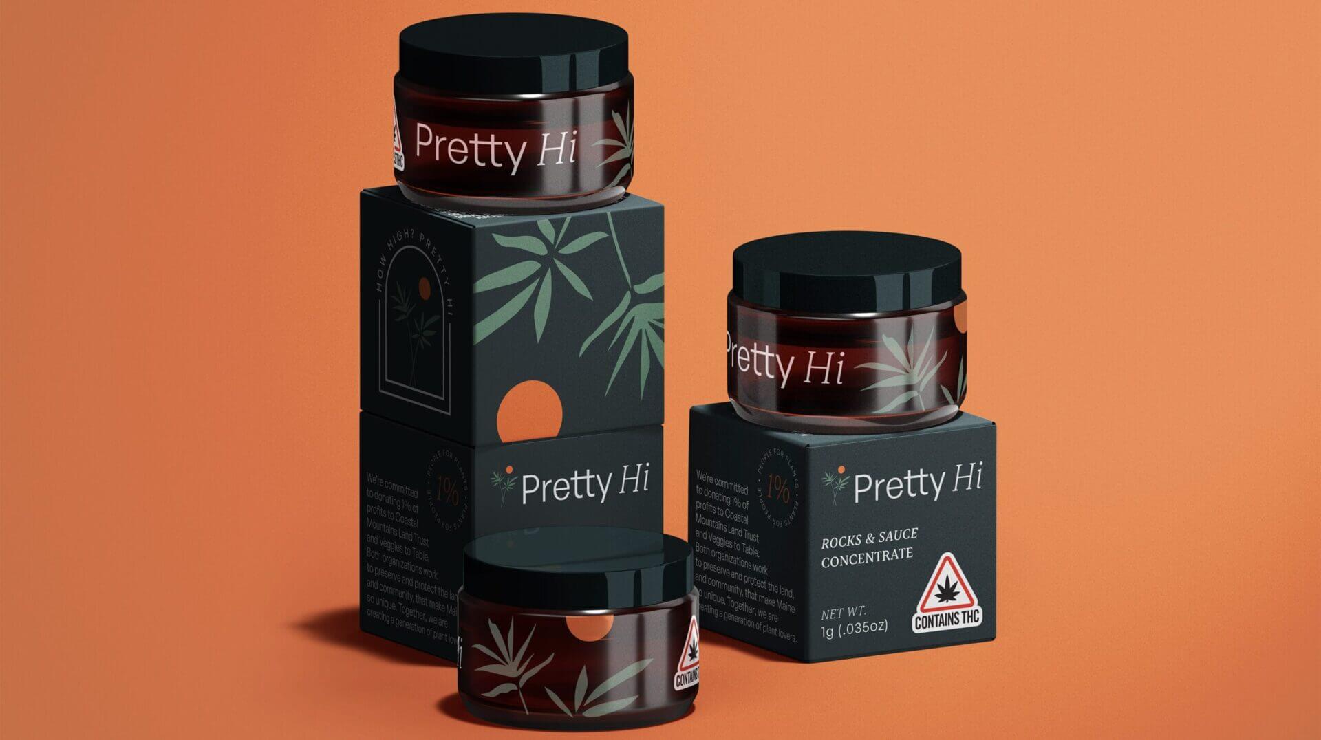 Cannabis Packaging Design for Pretty Hi