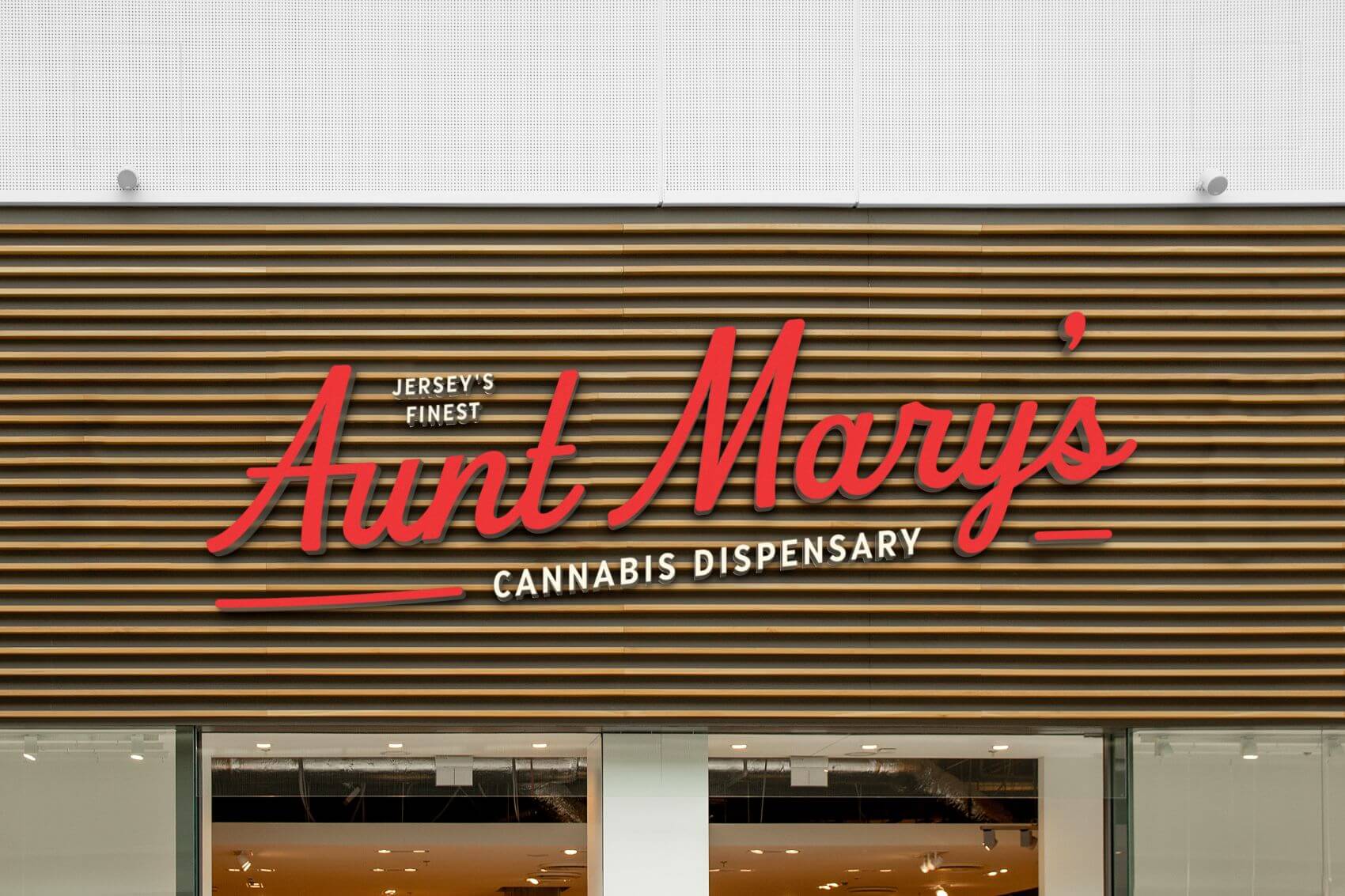 Aunt Mary's Cannabis Dispensary Sign