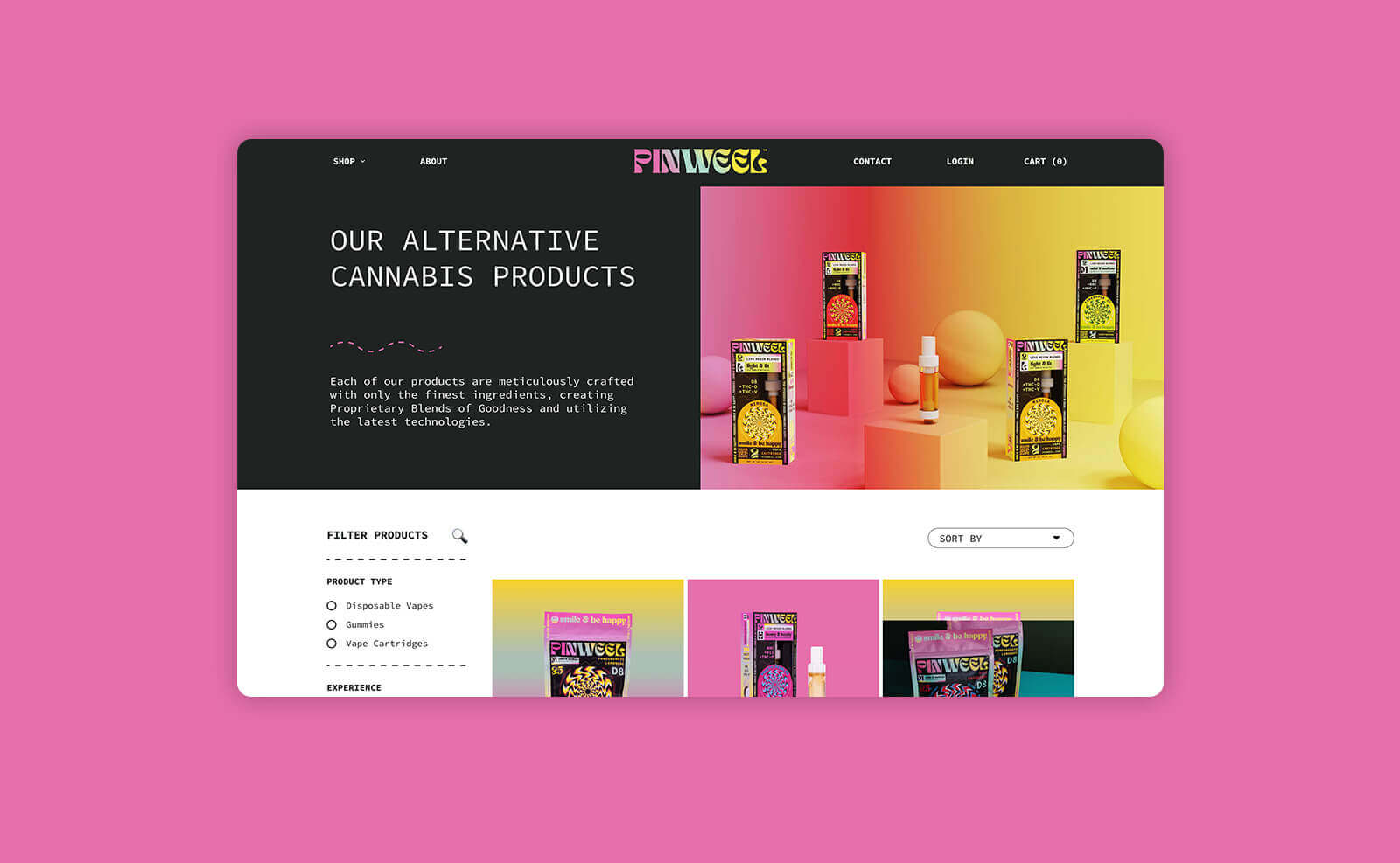 Pinweel | Vape Website Design